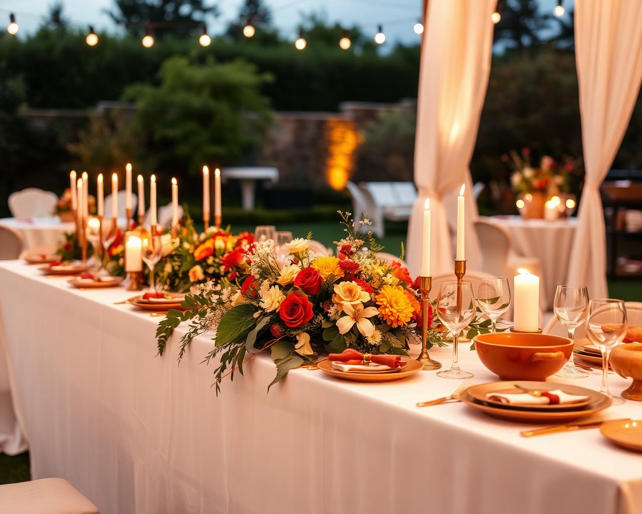 Buffet setup